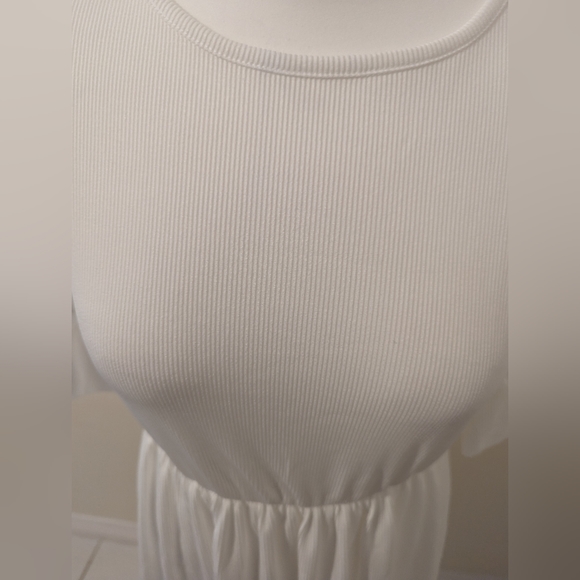 Frill Sleeve Skater Dress recycled From Boohoo brand new with tags - Picture 4 of 7